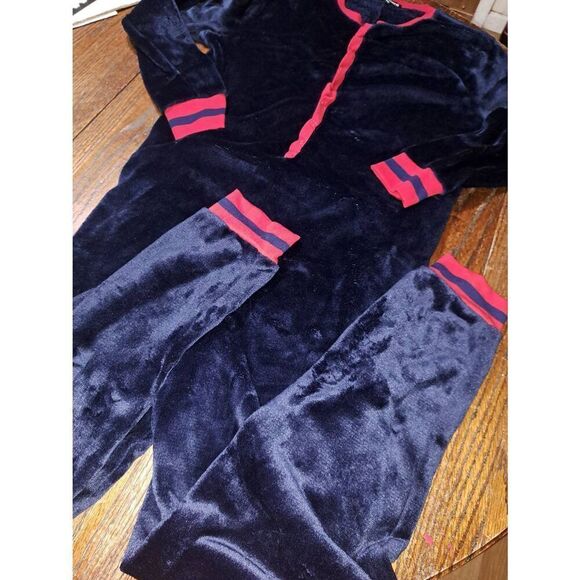 Medium Jammers Football Soft Loose Plush Trap Door One Piece Pajama Loungewear - Picture 4 of 4